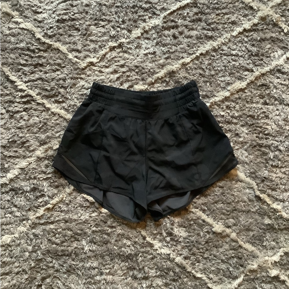 Camo black hotty hot lululemon shorts